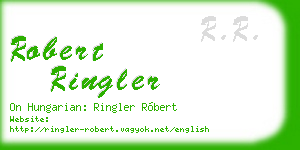 robert ringler business card