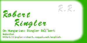 robert ringler business card